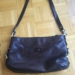 The Trend Leather Horsebit Convertable Crossbody Shoulder Bag Made In Italy